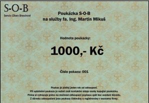 Poukázka S-O-B 1000